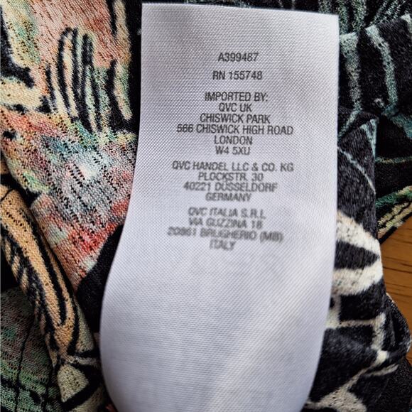 Attitudes by Renee QVC Woman 1x Multi-colored Floral Lightweight Sweater - Picture 6 of 6